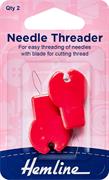 Needle Threader With Cutter  